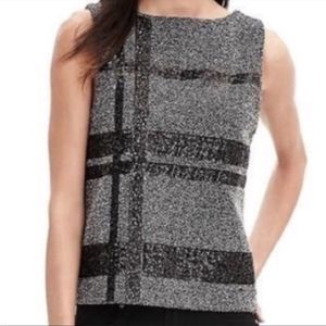 Banana Republic Textured Sequin Sleeveless Top Size 4